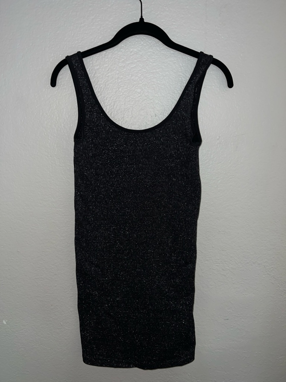 Zara Black Sparkle Mini Dress